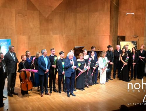 Le mercredi 11 mars, Salle Cortot, devant un public nombreux et enthousiaste, était dévoilée la programmation de la 60e édition du Nohant Festival Chopin, une saison historique marquée par la célébration de deux anniversaires : les 60 ans du Festival et les 150 ans de la disparition de George Sand. Sur scène, deux superbes portraits réalisés par Valérie Ray réunissaient les deux stars de la soirée : Frédéric Chopin et George Sand.